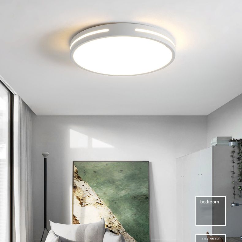 Modern Minimalist Style Flush Mount Light Fixtures Acryl 1 Light Flush Mount für Wohnzimmer