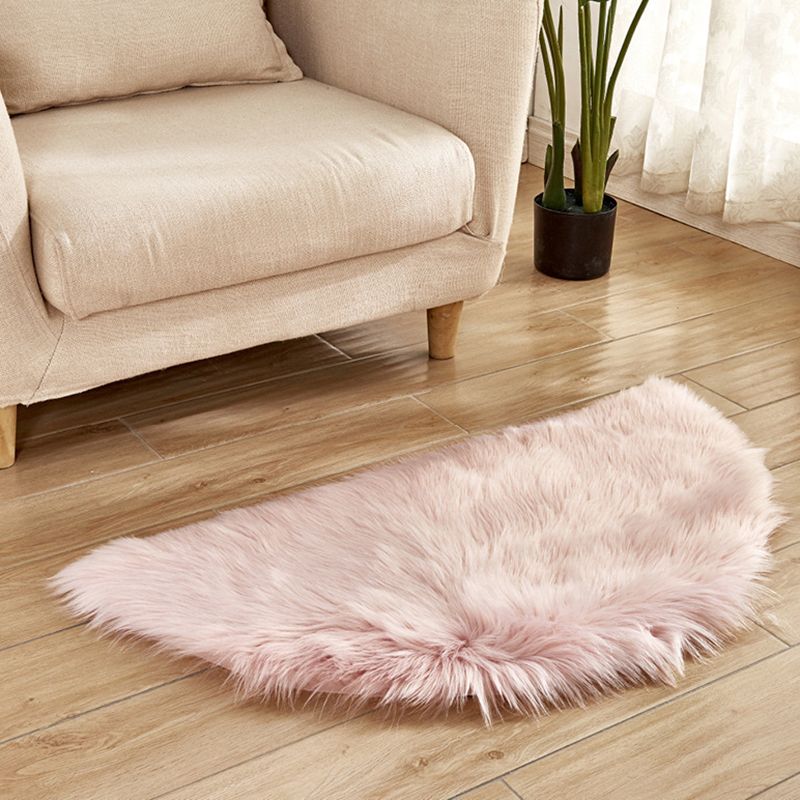 Multi-Color Novelty Rug Fuzzy Solid Color Indoor Rug Pet Friendly Washable Easy Care Area Carpet for Living Room