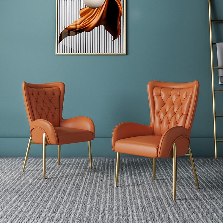 Glam Style Parsons Dining Arm Chair High Back Home Dining Chair