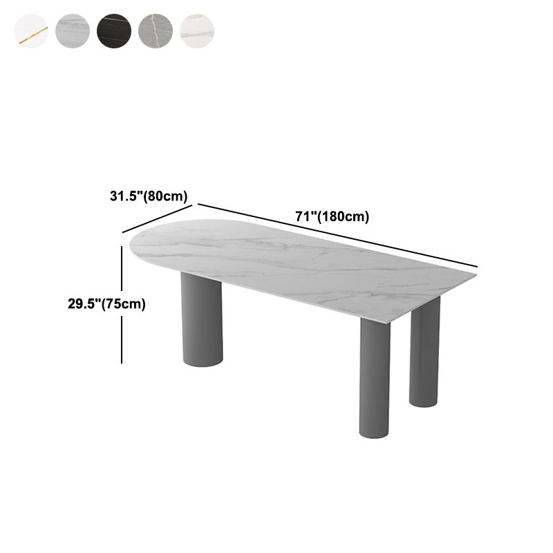 Stone Dining Room Collection Modern Style 3 Legs Furniture for Home