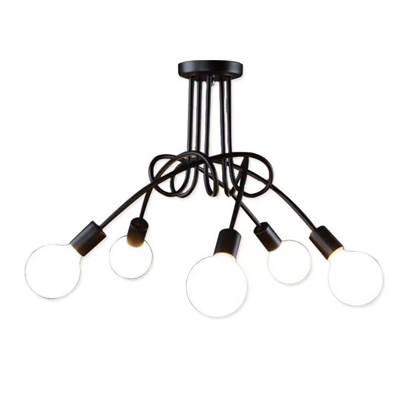 Industrial Ceiling Light Household Flush Mount Light Fixture for Living Room