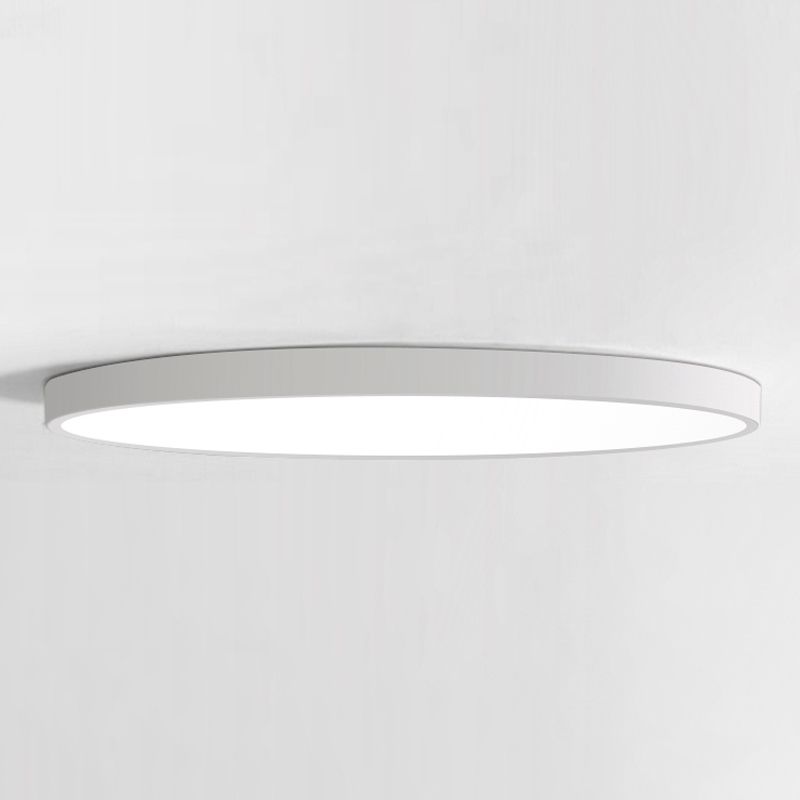 Plafonnier LED de forme ronde en fer moderne, 1 lumière, montage encastré pour allée de balcon
