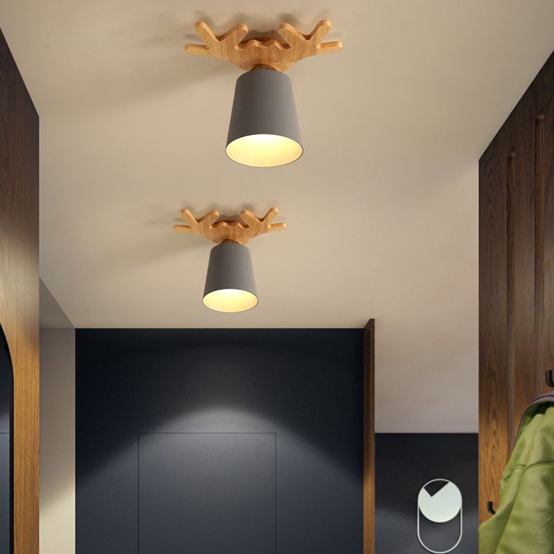 Cone Shaped Ceiling Mount Light Fixture Simple-Style Aisle Ceiling Light