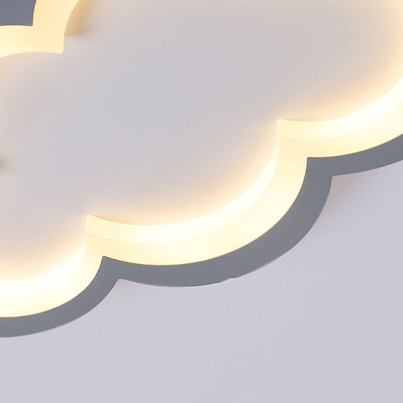 Preciosa nube, luz empotrada en el techo, luz LED acrílica moderna de montaje empotrado para sala de juegos
