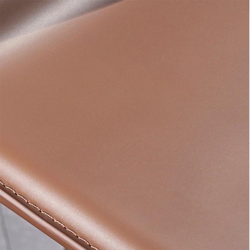 Industrial 39" Height Backrest Counter Stool with Leather Cushion