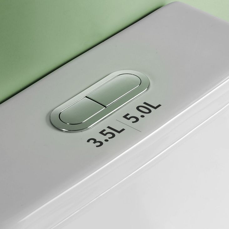 Traditional Flush Toilet All-In-One Floor Mounted Siphon Jet Porcelain Toilet