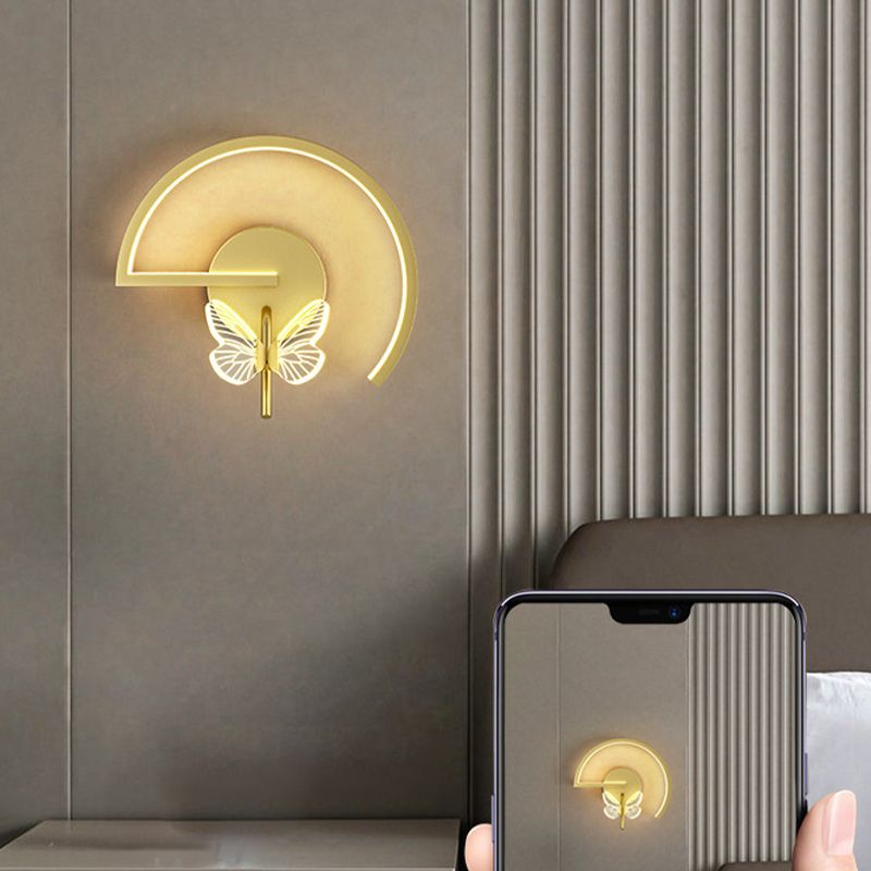 Modern Unique Shape Wall Mount Light Fixture 1 Light Wall Light Sconce for Living Room