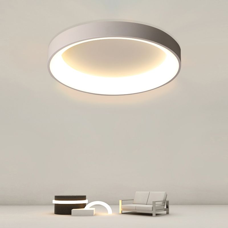 Modern Style Circle Close To Ceiling Lighting Acrylic Bedroom Ceiling Mounted Fixture