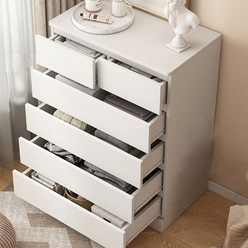 16" W Wooden Chest Modern Style Storage Chest Dresser with Drawers and Doors