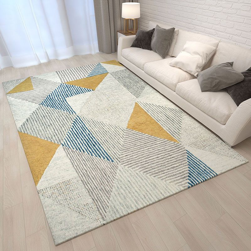 Modern marmeren look Tapijten Polyester Area Tapijt Non-slip achterste binnen Tapijt voor woonkamer