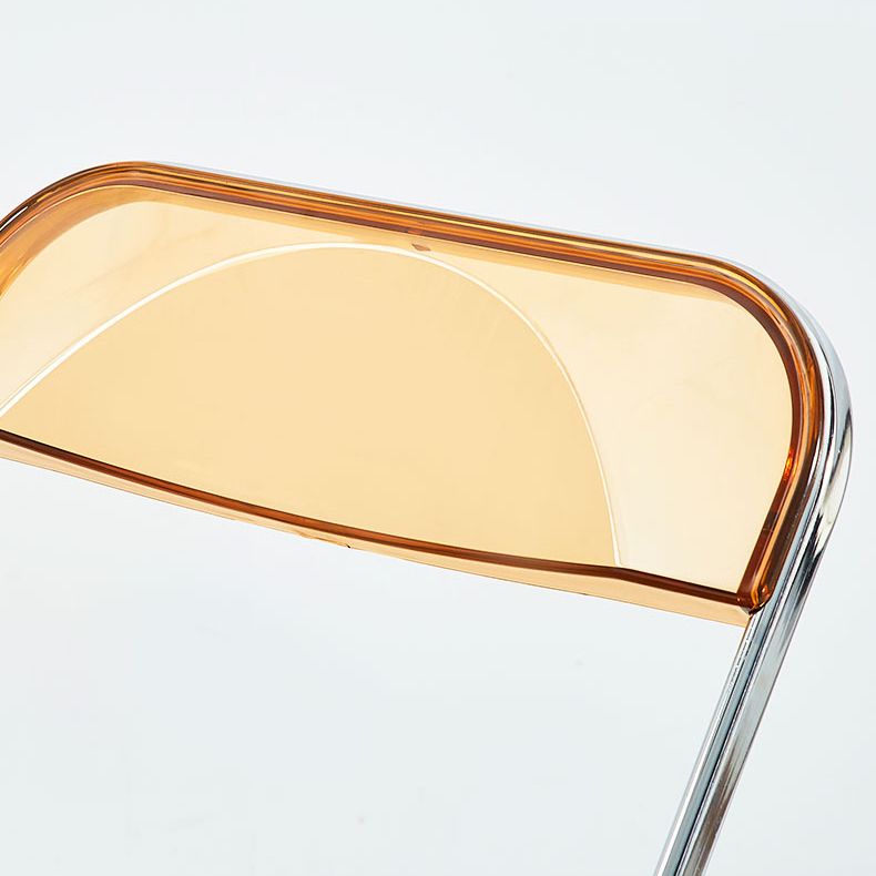 Silla lateral casera de metal contemporáneo plegable con respaldo abierto que cena la silla lateral