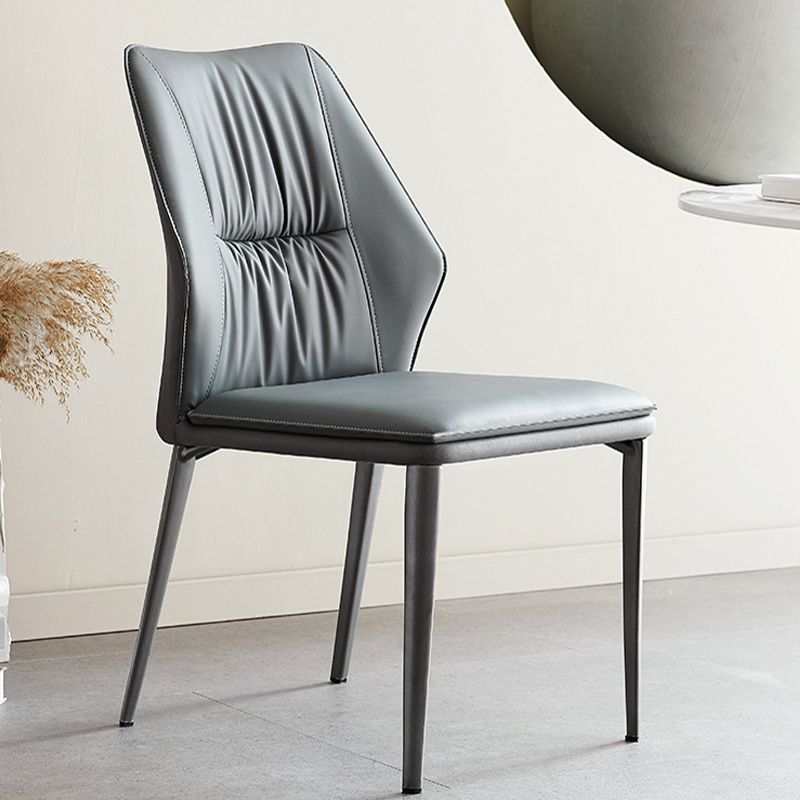 Faux Leather Kitchen Dining Chairs Contemporary Wingback Side Chairs