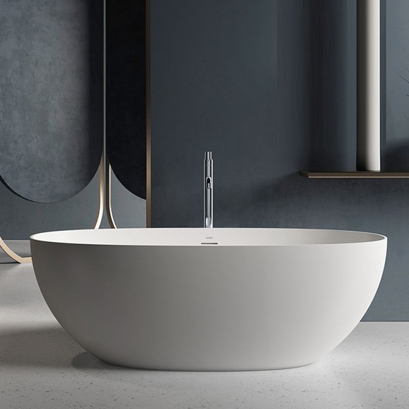 Stone Soaking Bathtub Antique Finish Modern Back to Wall Bath Tub