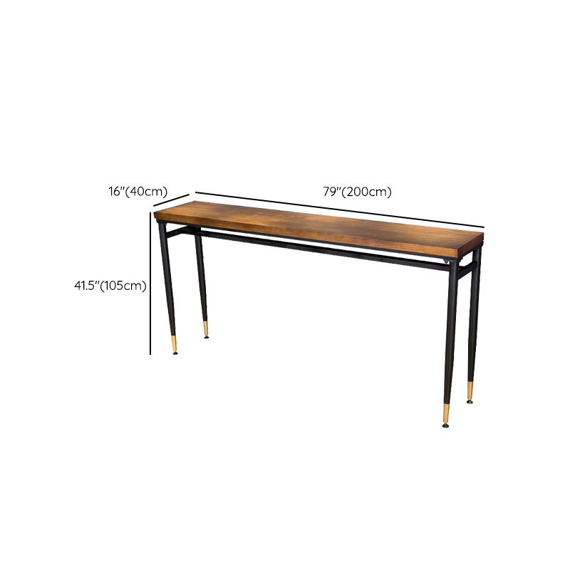 Industrial Indoor Bar Stool Table Metal and Wood Bar Dining Table