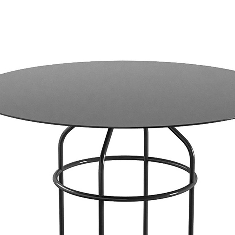 Frame Shaped Base Design Cocktail Table Multi-color Selection of Metal Round Coffee Table