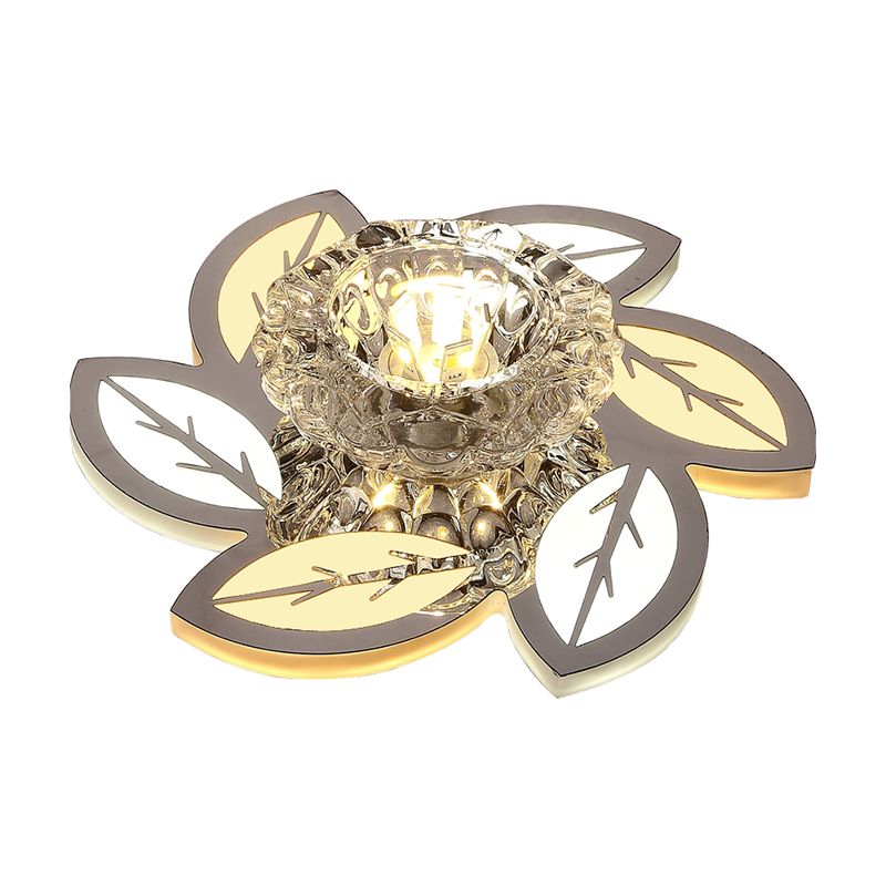 Lámpara de techo de cristal claro moderno de cristal transparente para el pasillo