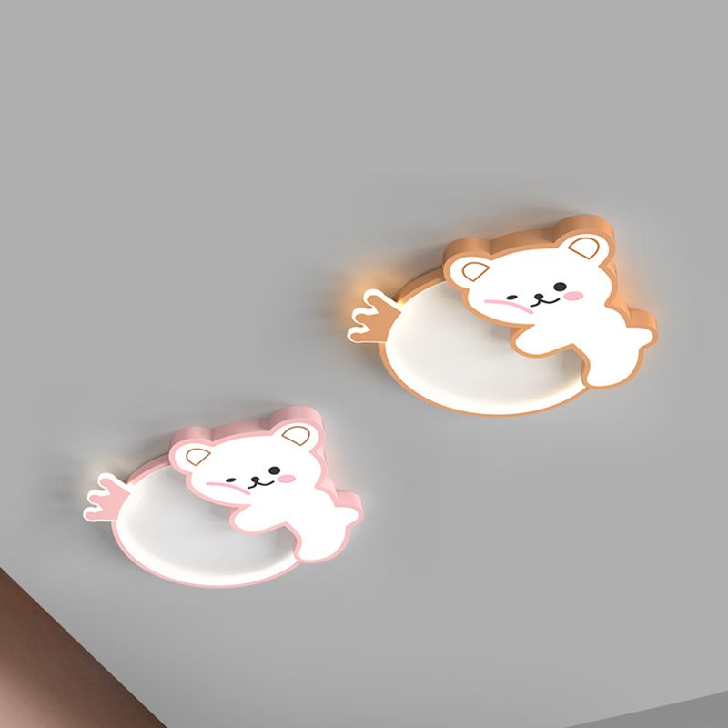 Ours Style Simple LED plafonniers belle lampe encastrée pour chambre chambre d'enfant