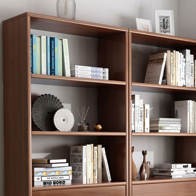 Standard Bookshelf Wooden Shelf Bookcase, 23.62" L x 11.81" W x 66.93" H