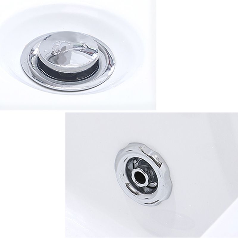 Modern Free Form Bathtub with Drain and Overflow Trim Acrylic Bath