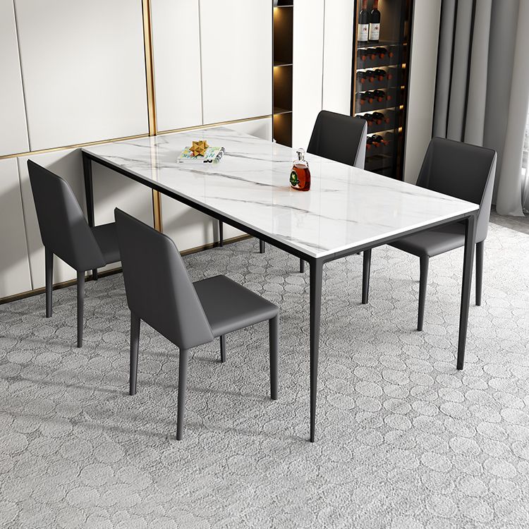 1/2/4/5/7/11 Pcs Metal Contemporary Dining Room Set with Rectangle Table Dinette Set