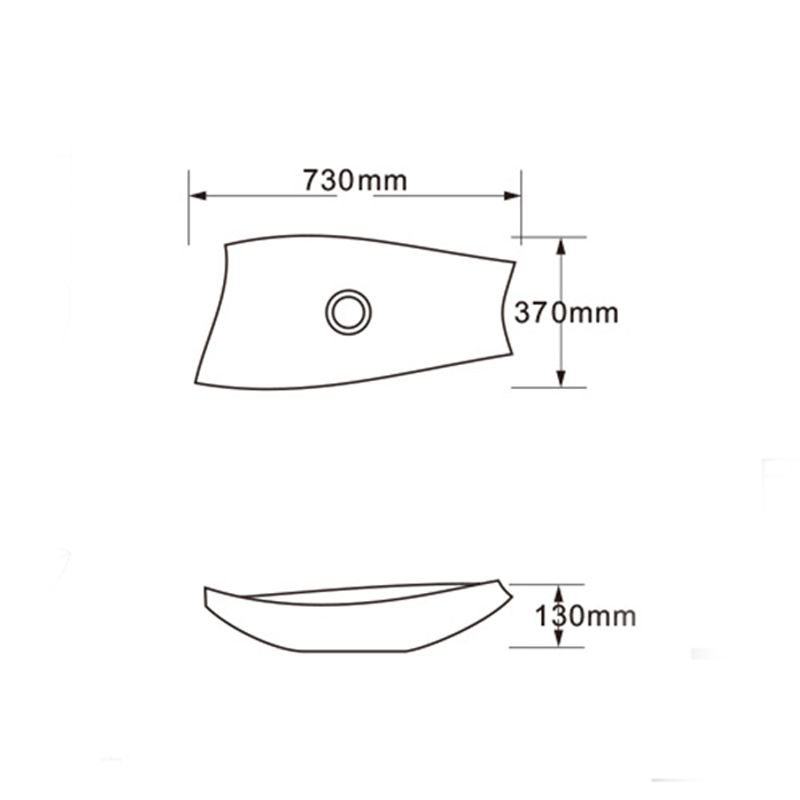 Modern Vessel Bathroom Sink Specialty with Basin Vessel Sink(Not Included Faucet)