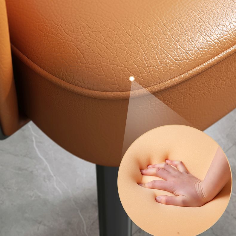 Ensemble de chaises en métal de Style Glam européen, chaise de cuisine et de salle à manger à bras arrière ouvert