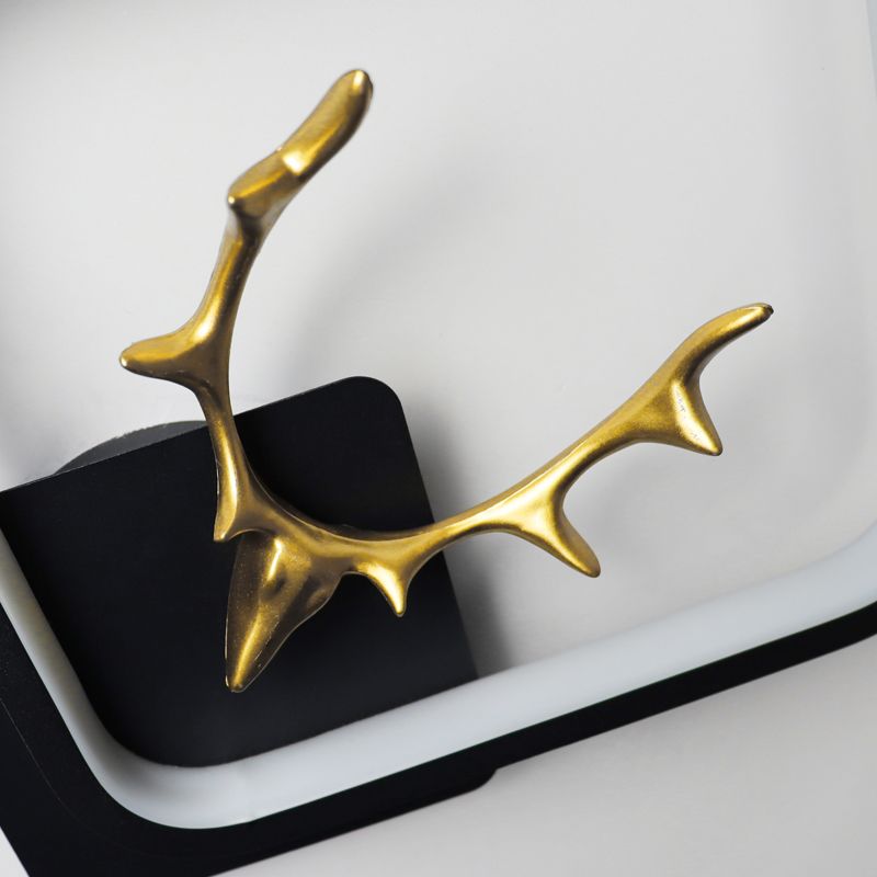 Line Shape Sconce Light Fixture Led Antler Wall Light Fixture for Bedroom