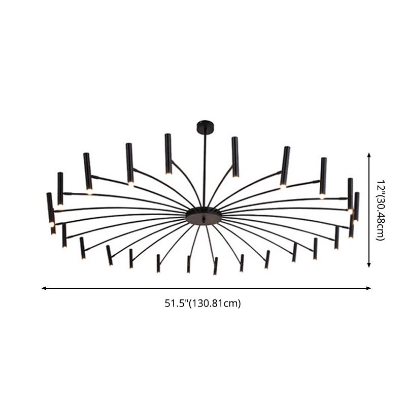 Sputnik Light Aymétriel Chandelier de plafond moderne pour salle à manger du salon