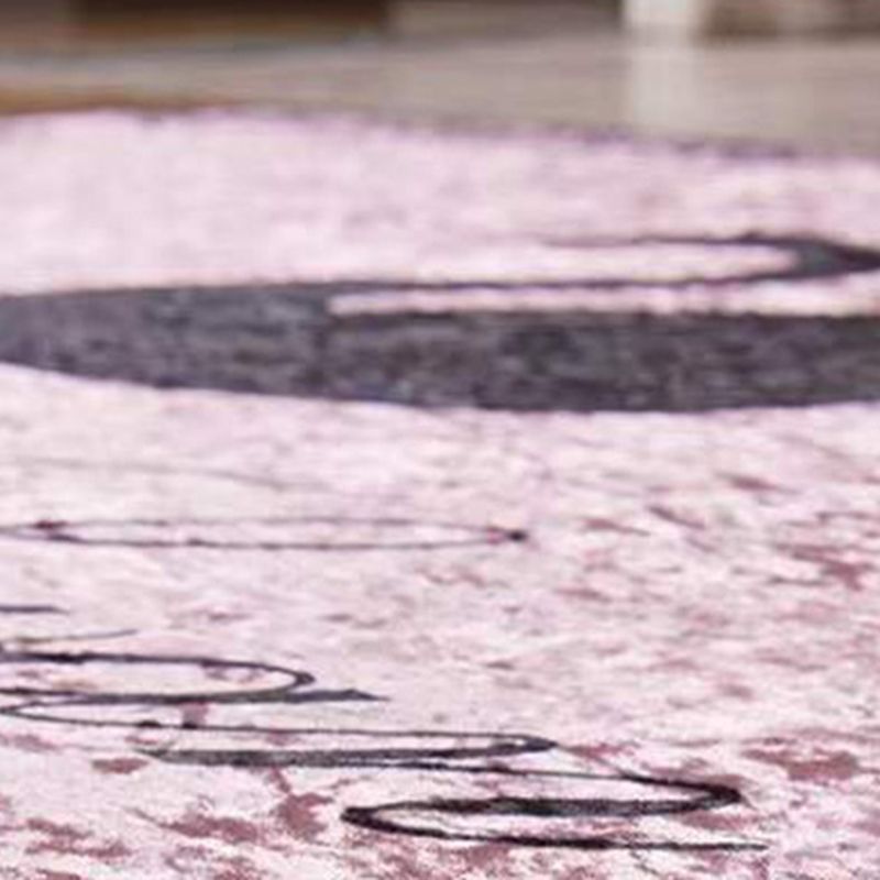 Gray Feather Carpet Polyester Modern Carpet Non-Slip Backing Carpet for Home Decor