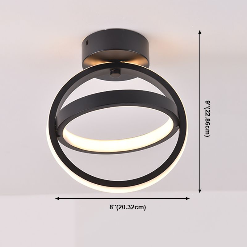 Luces montadas en el techo de múltiples cabezales, iluminación LED contemporánea de montaje empotrado, color negro