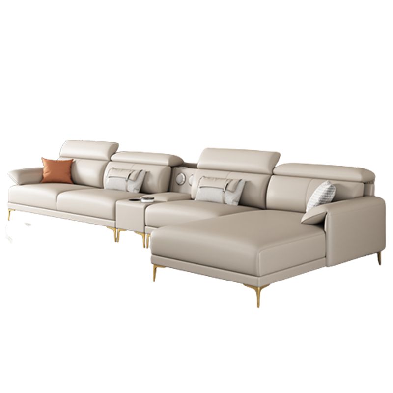 149.6"W √ó 70.87"D √ó 39.37"H Faux Leather Pillow Top Arm Sectionals with Wear-Resistant