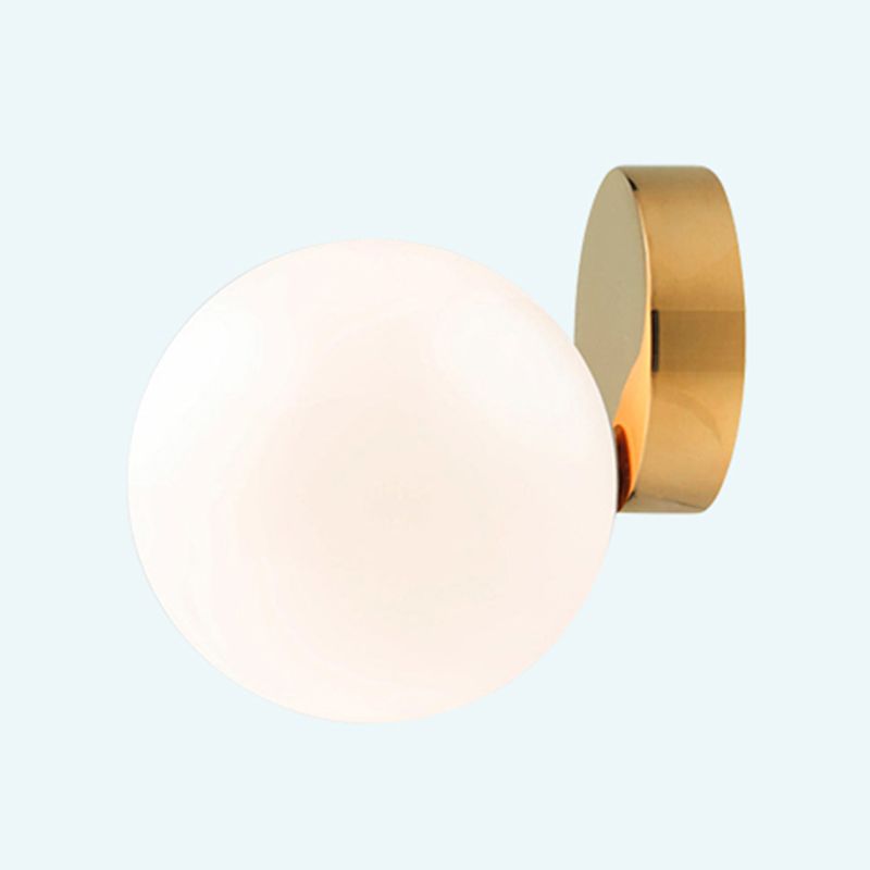 Modern Style Wall Mounted Sconce Glass Shade Wall Lights for Bedroom