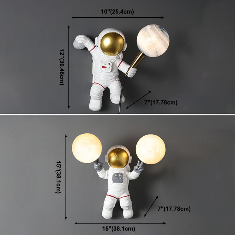 Minimalismo moderno Disparo de pared doméstica con sombra blanca para la habitación de los niños del dormitorio