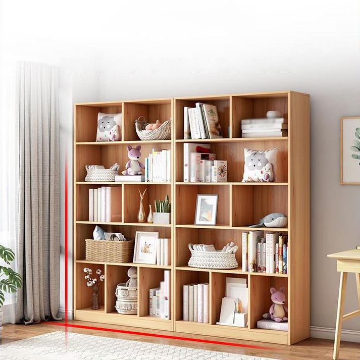 Scandinavian Manufactured Wood Standard Bookshelf Vertical Bookshelf for Living Room