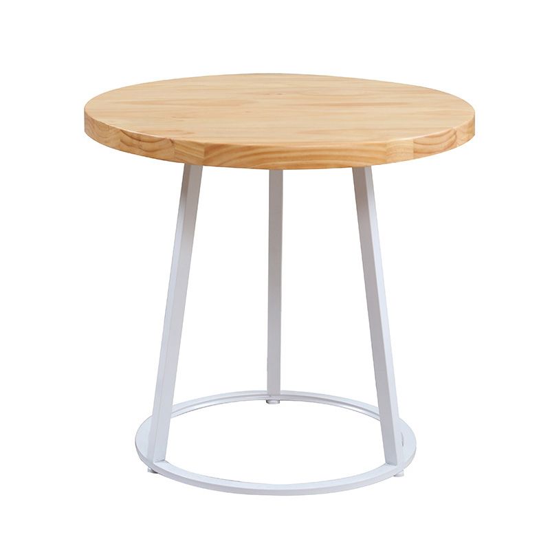 Modern Style Round Solid Wood Dining Set 1/2/3/4/5 Pieces Dining Set for Dining Areas