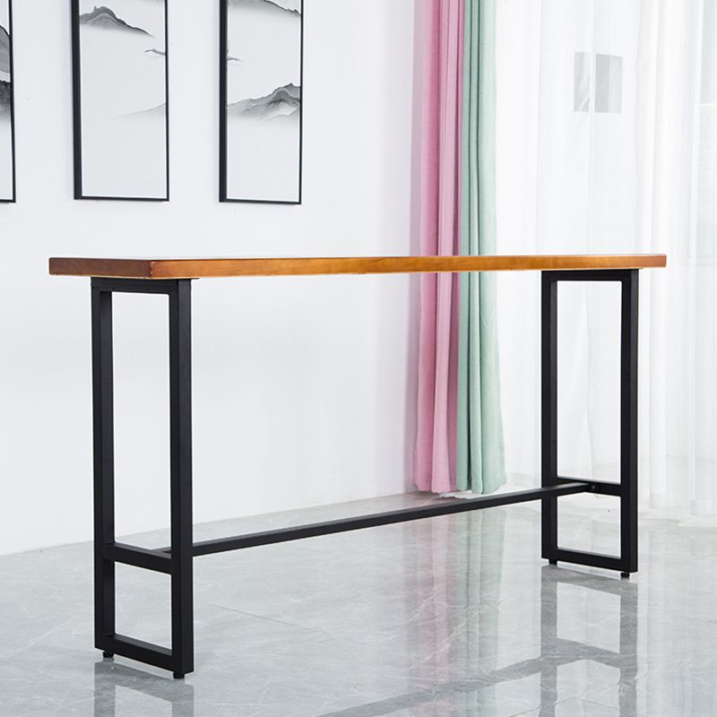 Industrial Style Pub Dining Set 1/2/5/9 Pcs Rectangular Solid Wood Pub Set for Home