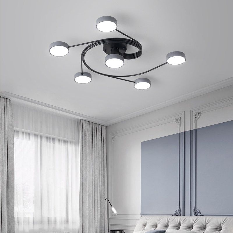 Nordic Style Flush Mount Plafondlamp Eenvoudige Moderne Creatieve Plafondlamp voor Woonkamer