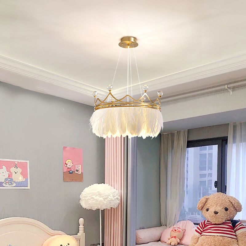 Lampada a sospensione a sospensione del lampadario piuma di piuma