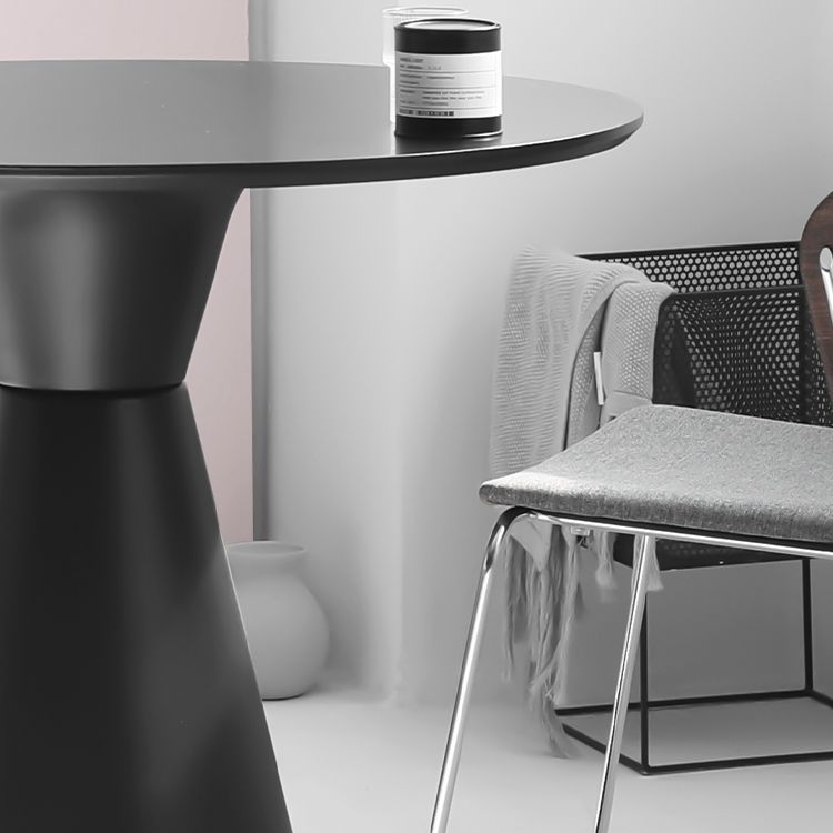 Moderne tulpenbasis eettafel hout en stalen ronde dinette tafel voor eetkamer