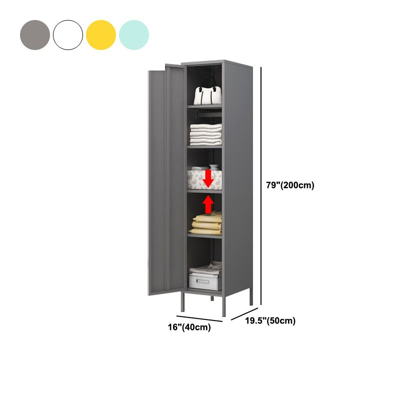 Contemporary Style Wardrobe Metal Bedroom Wardrobe Closet With Legs