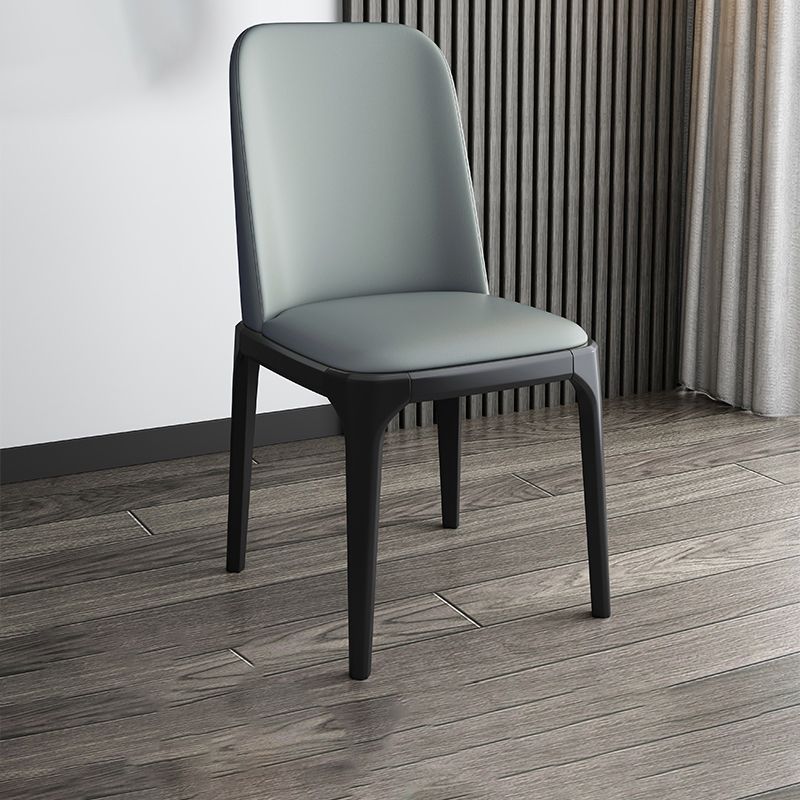 Modern Style Parsons Chairs Faux Leather Dining Chair for Dining Room