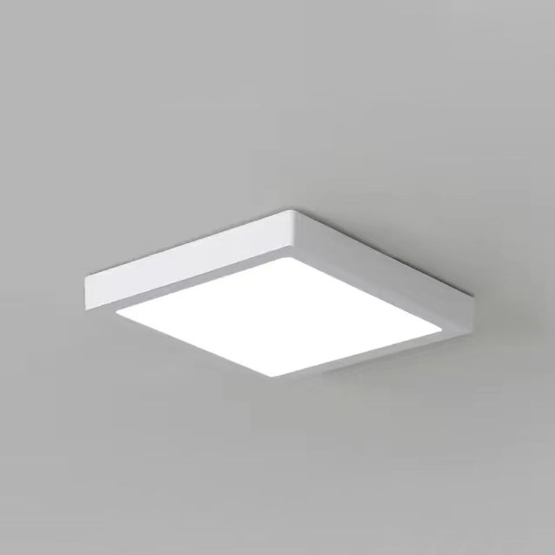 Geometry Shape LED Ceiling Lamp Modern Simple Style Aluminium 1 Light Flush Mount for Corridor