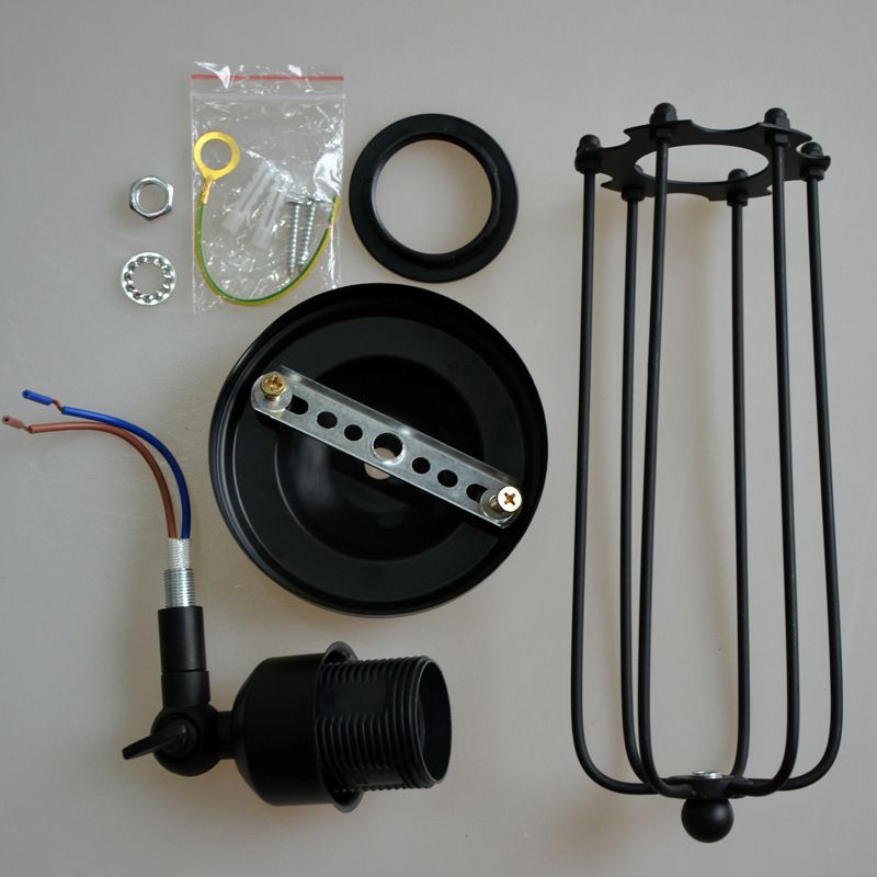 2 lumières en métal mural luminaire monté industriel à cage industrielle Murdage mural pour salle de bain