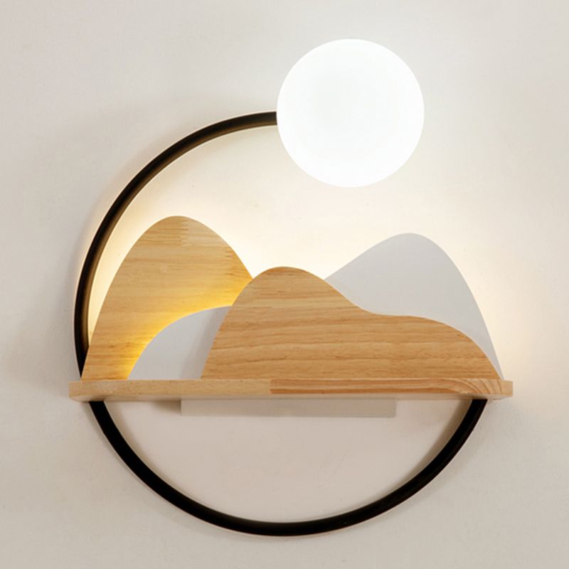 Schwarze Kugelleuchten Leuchten moderner Metall 2 Leuchten Wandmontagelampe