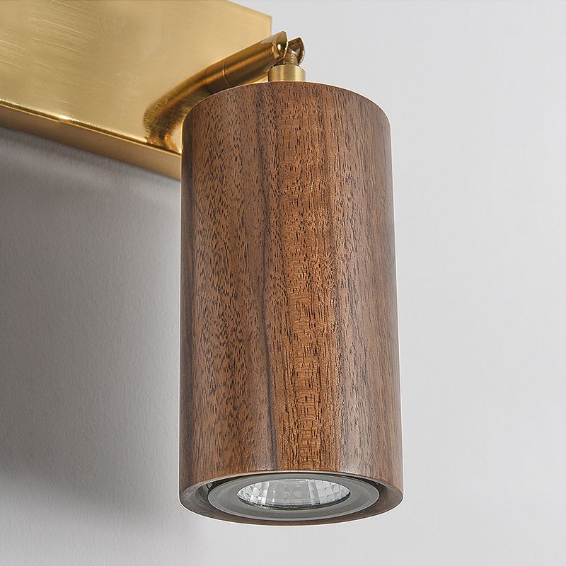 Économie tubulaire rotative Gamique en bois nordique LED LED MALLED MURD