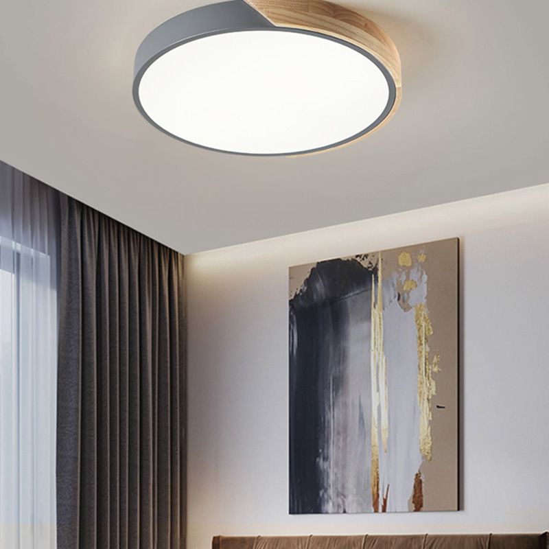 Lampada da soffitto moderna a LED Macaroon Lampada da soffitto geometrica in ferro per montaggio a incasso per camera da letto