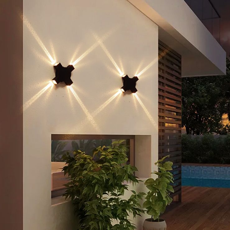 Éclairage mural moderne Lumière murale à LED multi-lumière avec art en aluminium