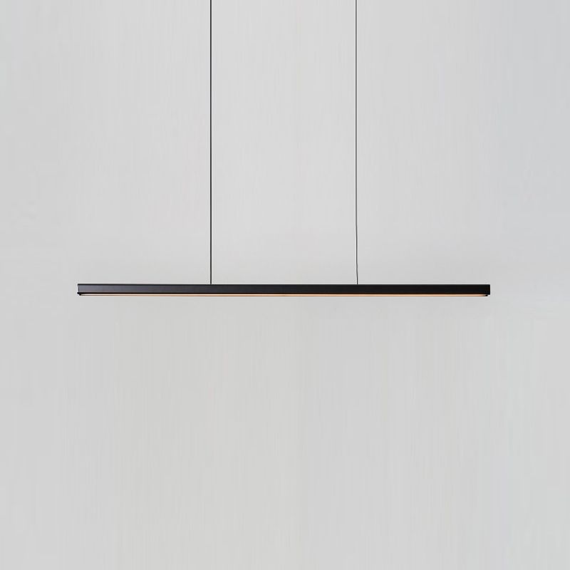 LED einfache Anhängerlampe Küche Esszimmer Moderner langer Kronleuchterleuchte für lange Streifen