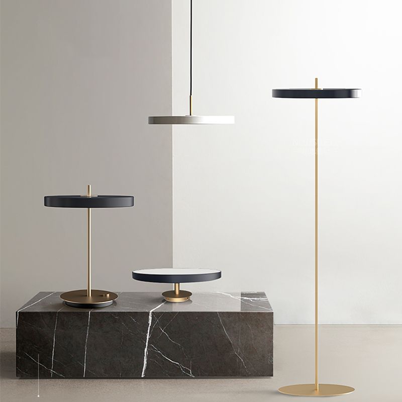 Forme circulaire de style moderne Hanging Light Metal 1 Light Hanging Lamping for Restaurant