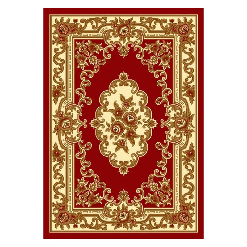 Tapis de tapis de tapis à imprimé floral victorien tapis intérieur résistant aux taches pour le salon